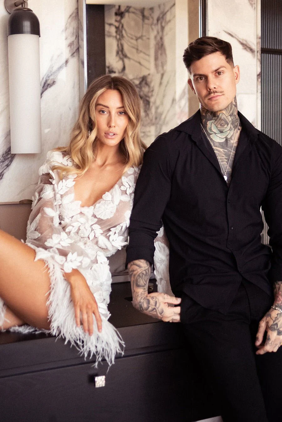 Rose De Plume Robe - Image 3