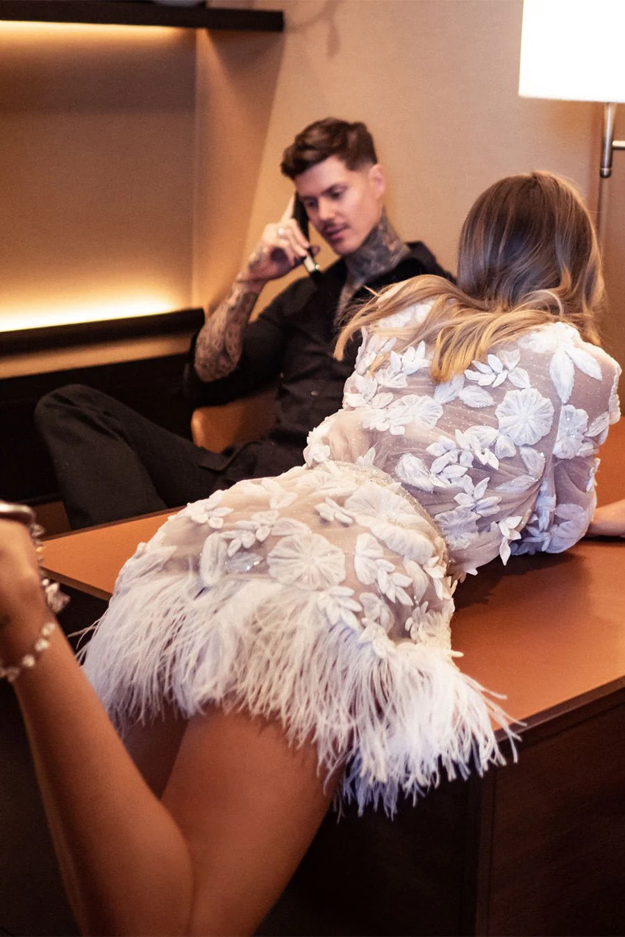 Rose De Plume Robe - Image 4